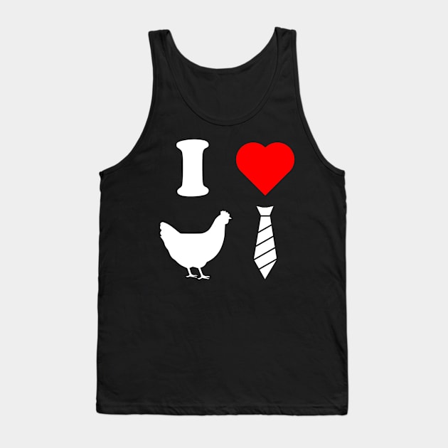 I ❤ Hen Tie Tank Top by Brobocop